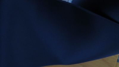 0,80 m Satinband - Double Face - 100 mm - navy