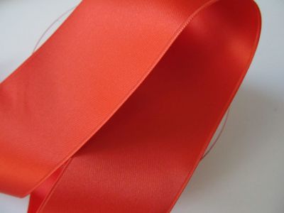 Satinband - Double Face - 50 mm orange
