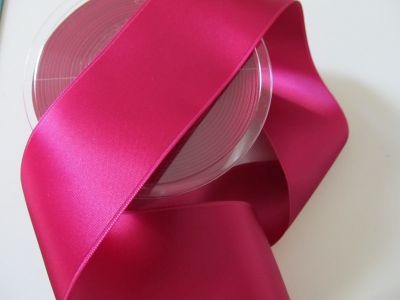 Satinband - Double Face - 50 mm fuchsia