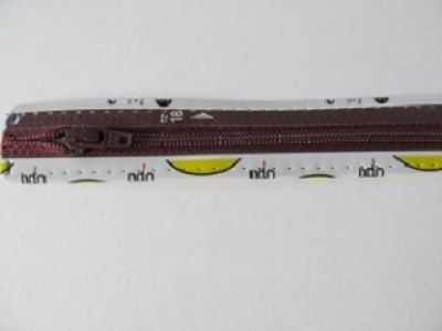 Reißverschluss - 18 cm - bordo