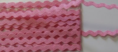 Zackenlitze - Baumwolle - 7 mm - rosa