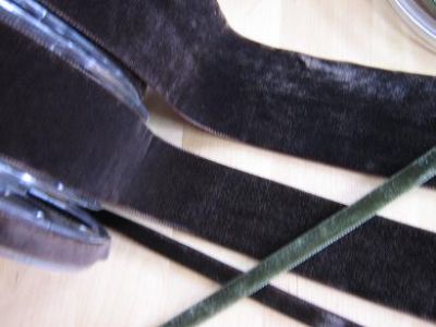 Samtband doppelseitig - 50 mm cuban brown