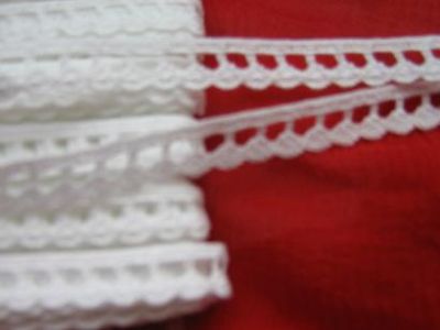 Klöppelspitze - 10 mm - weiss