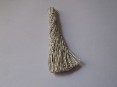 Quaste - Leinen - 9 cm - meliert