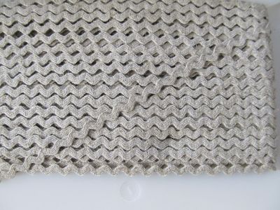 Zackenlitze - LMG - 6 mm - natur