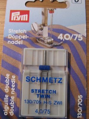 Nähmaschinennadeln stretch Doppelnadel 4,0/75
