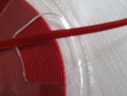 Samtband - Nylvalour - 5 mm - scarlet