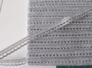 Lurex Klöppelspitze - 10 mm - silber