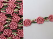 Ätzspitze - 15 mm - Blumenranke rosa