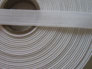 Köperband - Baumwolle - 15 mm - weiss
