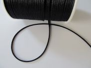 Satinkordel - 2,5 mm - schwarz