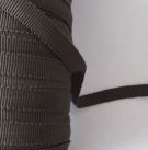 Ripsband - Viskose  - Sägekante - 10 mm - grau