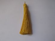 Quaste - Leinen - 9 cm - gold